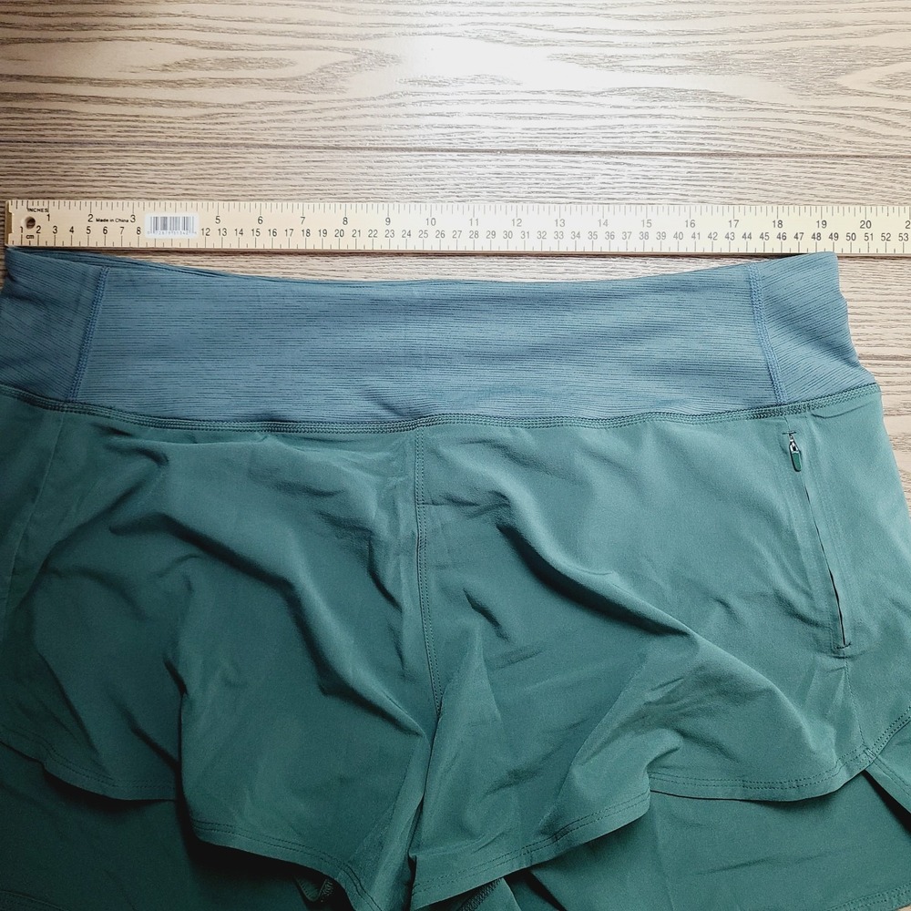 NEW Outdoor Voices Hudson 2.5" Running Shorts Blue Green High Rise 2XL Athletic - Picture 10 of 11